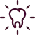 Icon of a tooth surrounded by action lines