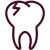 Icon of a cracked tooth