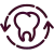 Icon of a tooth encircled by an arrow